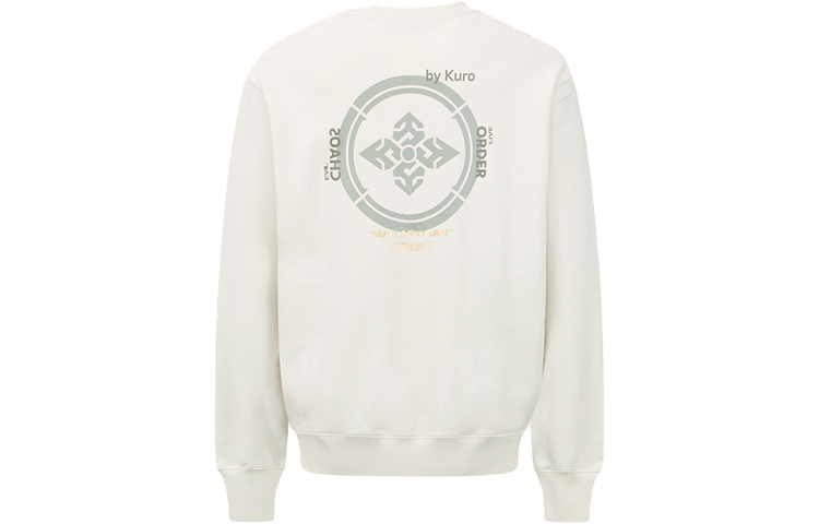 Lookbook EVISU 男款 AW22 塗鴉標志與花卉印花長袖衛衣。 2EAGNM2SW436RXCT