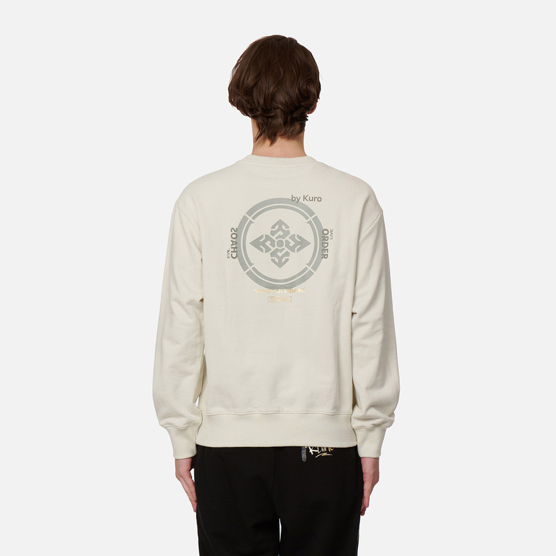 Purchase EVISU 男款 AW22 塗鴉標志與花卉印花長袖衛衣。 2EAGNM2SW436RXCT