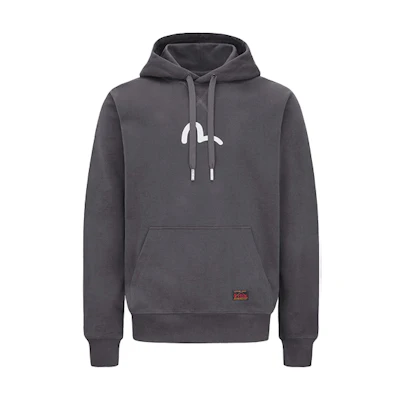 EVISU AW22 Hoodie Small Seagull Print Pullover 0ELBSM0SW330XXCT