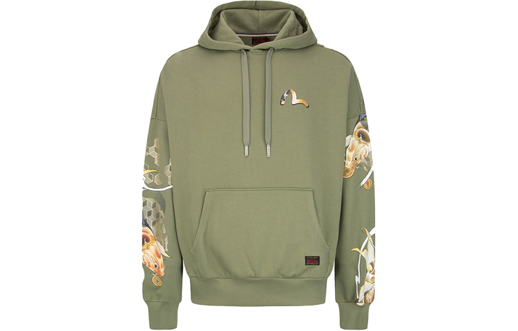 EVISU AW22 Hoodie with Banyu Koi Print 2EAHTM2SW330LFCT