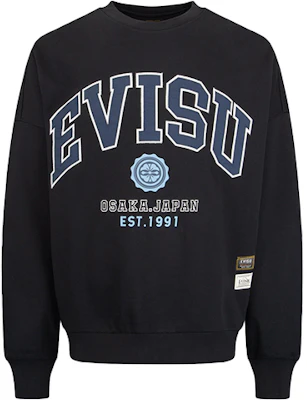 EVISU AW22 复古标志印花宽松款男女同款卫衣 2EAHTM2SW340OSCT Details for EVISU AW22 复古标志印花宽松款男女同款卫衣 2EAHTM2SW340OSCT