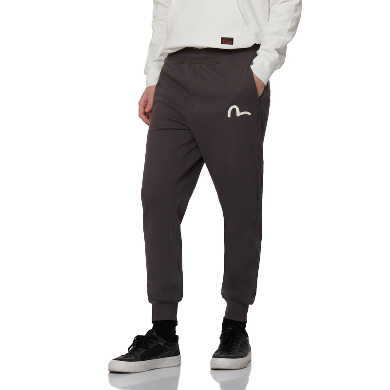 Shop EVISU AW22 男裝海鷗印花運動褲 0ELBSM0SP430XXCT