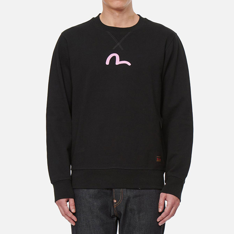 Cheap EVISU AW22 海鸥印花经典纯色男女卫衣. 0ELBSM0SW331XXCT