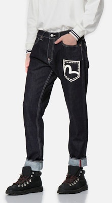 EVISU AW22 Jeans Slim Fit Hombre Azul Denim Bolsillo Impreso 2EAHTM2JE10617CT Shop EVISU AW22 Jeans Slim Fit Hombre Azul Denim Bolsillo Impreso 2EAHTM2JE10617CT