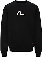 EVISU AW22 Small Seagull Print Black Pullover Sweatshirt Unisex 0ELBSM0SW322XXCT EVISU AW22 Small Seagull Print Black Pullover Sweatshirt Unisex 0ELBSM0SW322XXCT