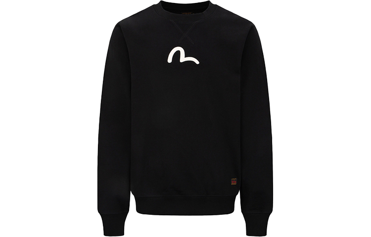 Order EVISU AW22 小海鷗印花黑色套頭衛衣 男女通用 0ELBSM0SW322XXCT