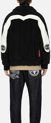 EVISU AW23 Chaqueta Negra Oversized con Parche Grande M Patchwork 2EAHTM3JK7013LFSH Details for EVISU AW23 Chaqueta Negra Oversized con Parche Grande M Patchwork 2EAHTM3JK7013LFSH