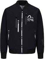 EVISU AW23 Black Floral Print Multi-Zip Regular Fit Bomber Jacket 2EAGNM3JK5009XXNQ EVISU AW23 Black Floral Print Multi-Zip Regular Fit Bomber Jacket 2EAGNM3JK5009XXNQ