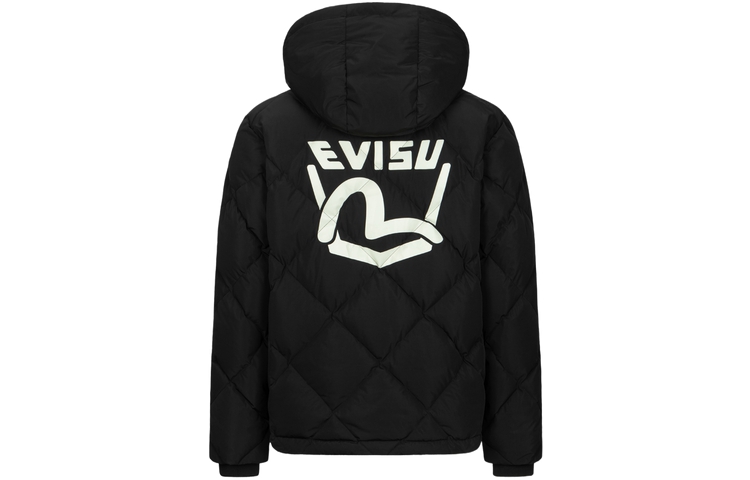 EVISU AW23  Black Hoodie Jacket with Logo & Seagull Print. 2EAEPM3NJ1183XXPL 圖 2