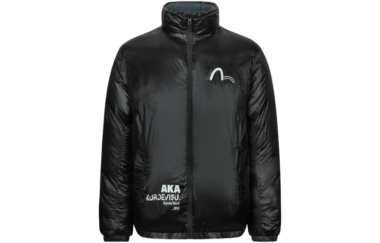 EVISU AW23  Black Reversible Down Jacket with Logo Design 2EAGNM3NJ5259XXPX 圖 3