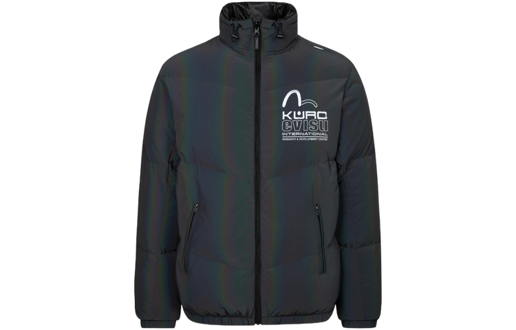 EVISU AW23  Black Reversible Down Jacket with Logo Design 2EAGNM3NJ5259XXPX 圖 5