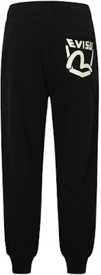 EVISU AW23 黑色海鷗標誌印花運動褲 - 街頭風格款式. 2EAEPM3SP1187XXCT Order EVISU AW23 黑色海鷗標誌印花運動褲 - 街頭風格款式. 2EAEPM3SP1187XXCT