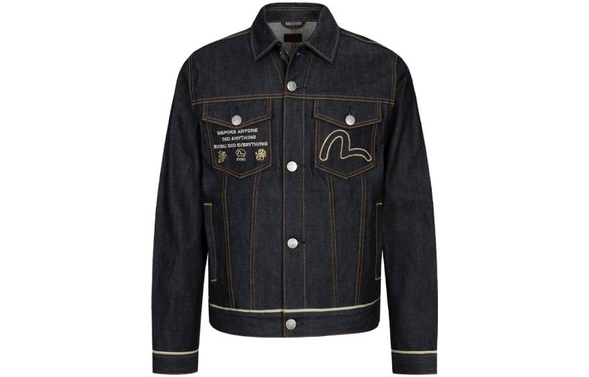 Order EVISU AW23 藍色丹寧外套 刺繡福鹿與寶物設計. 2EAHTM3DJ7006XXCS