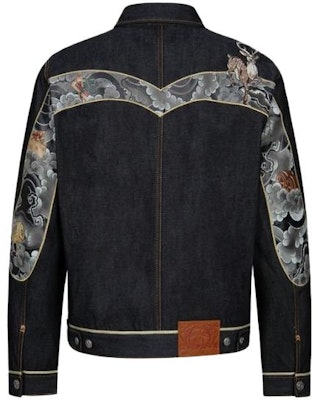 EVISU AW23 藍色丹寧外套 刺繡福鹿與寶物設計. 2EAHTM3DJ7006XXCS Lookbook EVISU AW23 藍色丹寧外套 刺繡福鹿與寶物設計. 2EAHTM3DJ7006XXCS