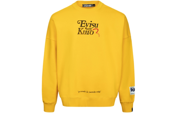 Sizing EVISU AW23 寬鬆版Logo海鷗印花圓領長袖上衣 2EAGNM3SW5227OSFL
