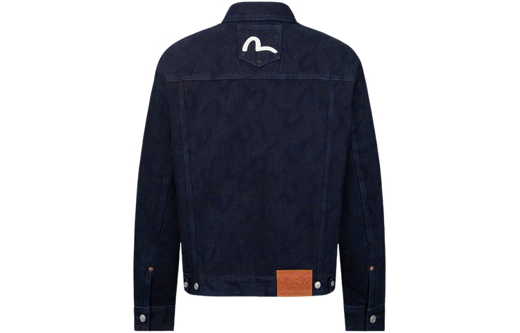 EVISU AW23  Denim Jacket with Seagull Print in Blue Denim 2EAHTM3DJ2912LFCT 圖 3