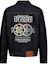 Buy EVISU AW23 Double Floral Embroidery Denim Jacket in Blue. 2EAHTM3DJ1005XXCT