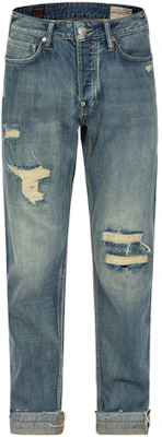 EVISU AW23 花卉口袋生邊藍色牛仔褲 2EAHTM3JE802417CS Buy EVISU AW23 花卉口袋生邊藍色牛仔褲 2EAHTM3JE802417CS