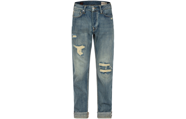 Order EVISU AW23 花卉口袋生邊藍色牛仔褲 2EAHTM3JE802417CS