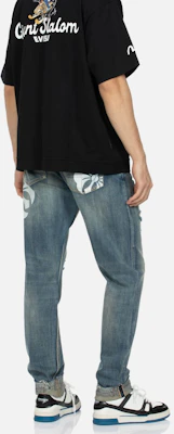 EVISU AW23 花卉口袋生邊藍色牛仔褲 2EAHTM3JE802417CS Details for EVISU AW23 花卉口袋生邊藍色牛仔褲 2EAHTM3JE802417CS