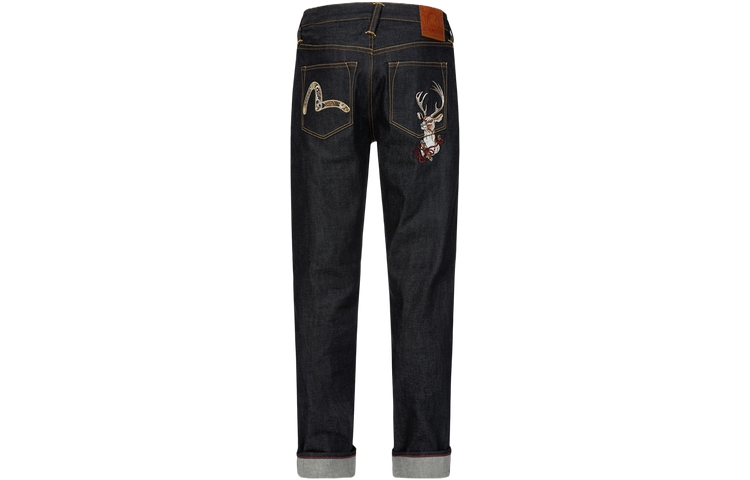 EVISU AW23  Fukujin Seagull Denim Jeans in Blue 2EAHTM3JE704410CS 圖 3