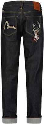 EVISU AW23 Fukujin Seagull Denim Jeans in Blue 2EAHTM3JE704410CS Lookbook EVISU AW23 Fukujin Seagull Denim Jeans in Blue 2EAHTM3JE704410CS