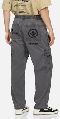 EVISU AW23 灰色海鷗刺繡休閒長褲 2EAGNM3PO5133RXPS Shop EVISU AW23 灰色海鷗刺繡休閒長褲 2EAGNM3PO5133RXPS