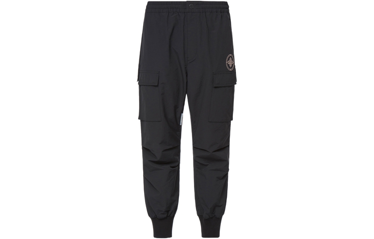 EVISU AW23  Logo Pocket Jogger Pants Casual Wear Black 2EAGNM3PP1933BGNX