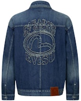 EVISU AW23 Loose-Fit Denim Jacket with Seagull Logo Denim Blue 2EAHTM3DJ8067LFCS EVISU AW23 Loose-Fit Denim Jacket with Seagull Logo Denim Blue 2EAHTM3DJ8067LFCS
