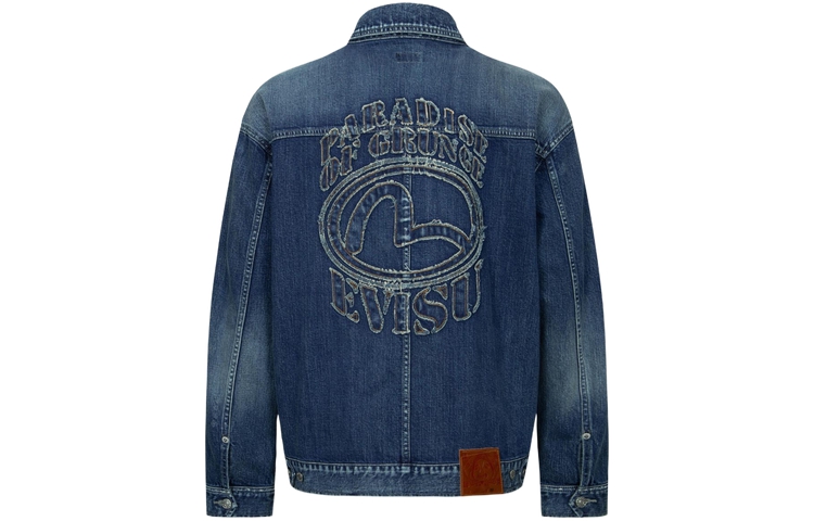 Order EVISU AW23 루즈핏 청자켓 갈매기 로고 데님 블루 2EAHTM3DJ8067LFCS