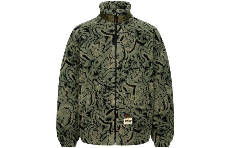 Order EVISU AW23  Loose Fit Jacquard Zip Jacket with Seagulls & House Flower Print. 2EAHTM3JK8020LFSH
