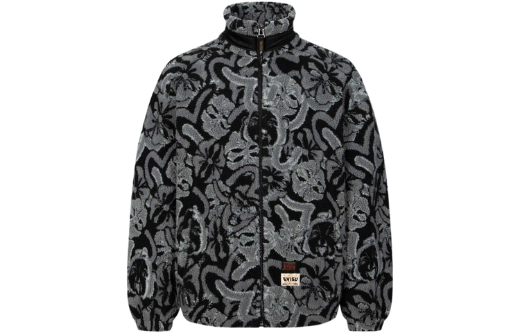 Details for EVISU AW23  Loose Fit Jacquard Zip Jacket with Seagulls & House Flower Print. 2EAHTM3JK8020LFSH