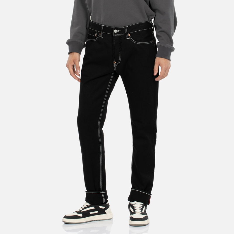 Purchase EVISU AW23 多口袋修身錐形黑色牛仔褲 2EAHTM3JE106017CT