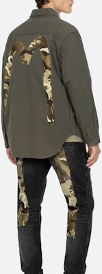 EVISU AW23 Kemeja Oversized Camouflage Brushstroke M Print Kasual. 2EAHTM3SL8014RXCT Cheap EVISU AW23 Kemeja Oversized Camouflage Brushstroke M Print Kasual. 2EAHTM3SL8014RXCT