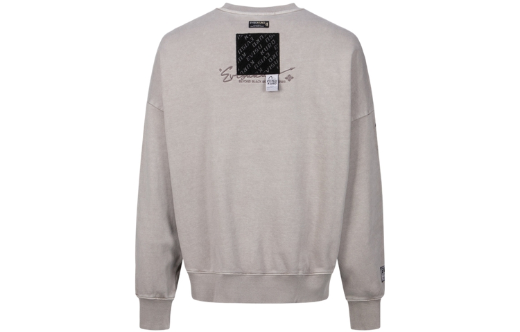 Lookbook EVISU AW23 宽鬆版多標誌刺繡圓領長袖上衣 米色. 2EAGNM3SW5150OSCT