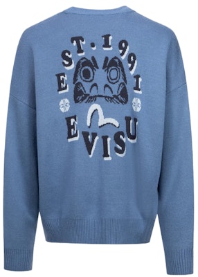 EVISU 秋冬23海鸥达摩图案宽松针织毛衣. 2EAHTM3SR1074RXAW Buy EVISU 秋冬23海鸥达摩图案宽松针织毛衣. 2EAHTM3SR1074RXAW