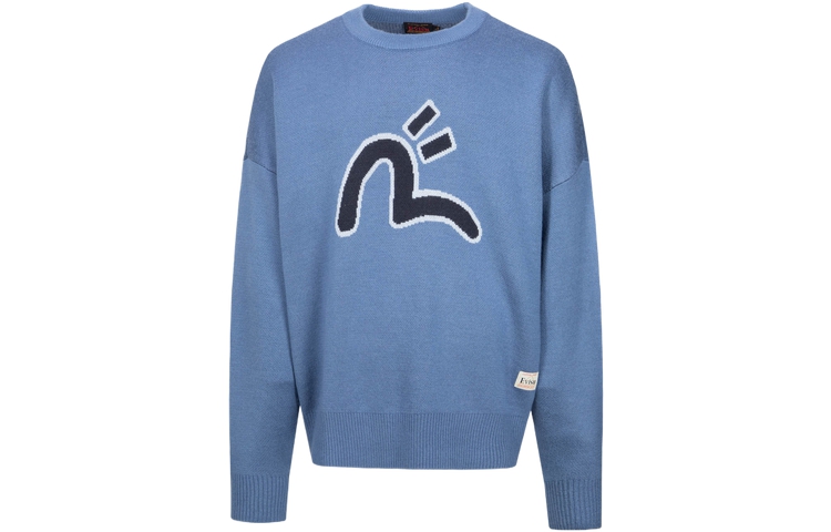 Lookbook EVISU 秋冬23海鸥达摩图案宽松针织毛衣. 2EAHTM3SR1074RXAW