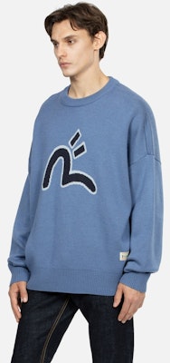 EVISU 秋冬23海鸥达摩图案宽松针织毛衣. 2EAHTM3SR1074RXAW Purchase EVISU 秋冬23海鸥达摩图案宽松针织毛衣. 2EAHTM3SR1074RXAW