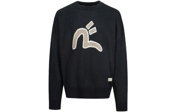 Sizing EVISU 秋冬23海鸥达摩图案宽松针织毛衣. 2EAHTM3SR1074RXAW