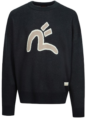 EVISU 秋冬23海鸥达摩图案宽松针织毛衣. 2EAHTM3SR1074RXAW Sizing EVISU 秋冬23海鸥达摩图案宽松针织毛衣. 2EAHTM3SR1074RXAW