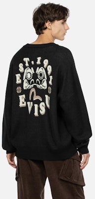 EVISU 秋冬23海鸥达摩图案宽松针织毛衣. 2EAHTM3SR1074RXAW Cheap EVISU 秋冬23海鸥达摩图案宽松针织毛衣. 2EAHTM3SR1074RXAW
