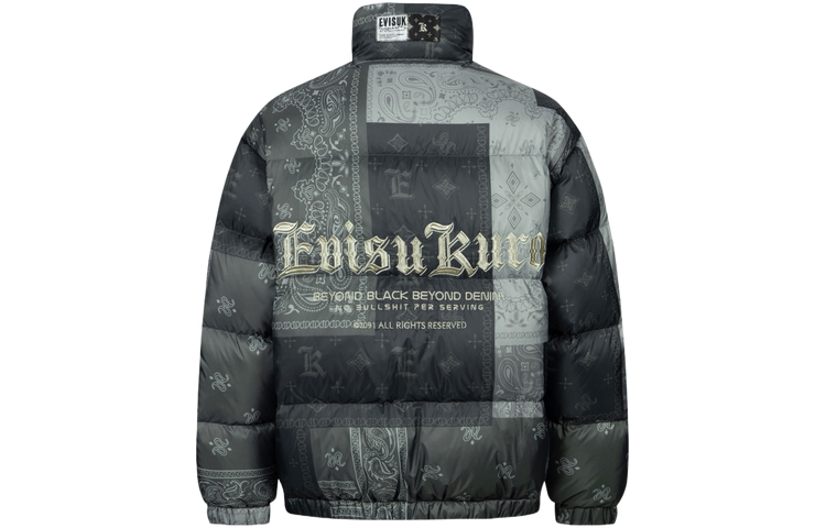 EVISU AW23  Paisley Print Puffer Jacket Casual Outerwear 2EAGNM3NJ5100RXPL 圖 2