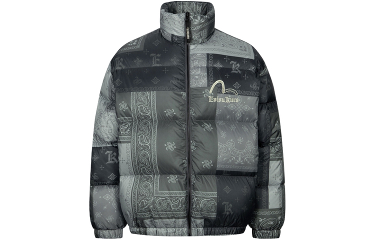 EVISU AW23  Paisley Print Puffer Jacket Casual Outerwear 2EAGNM3NJ5100RXPL 圖 3