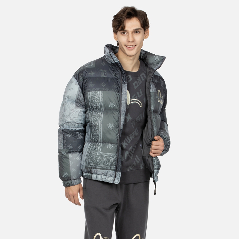 EVISU AW23  Paisley Print Puffer Jacket Casual Outerwear 2EAGNM3NJ5100RXPL 圖 5