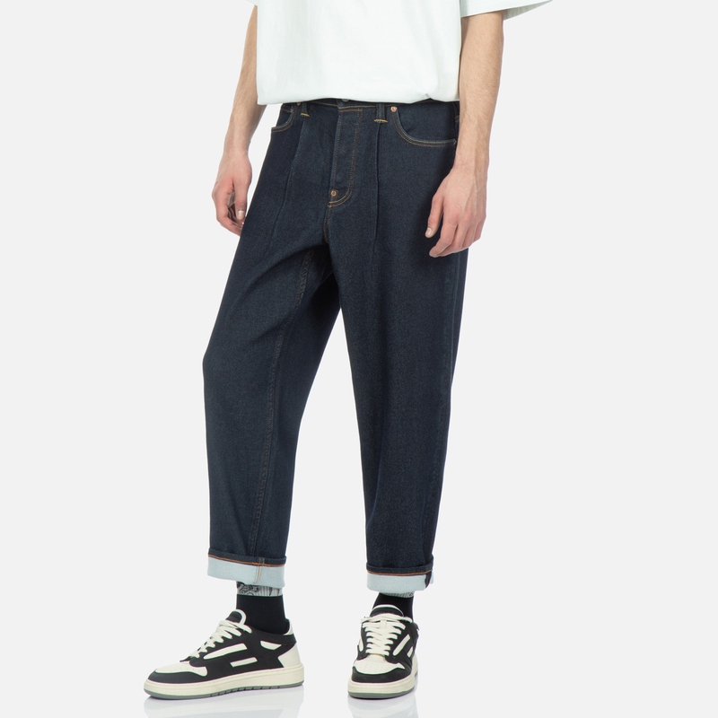 EVISU AW23  Seagull Big M Print Jeans Denim Blue 2ESHTM3JE914RXCX 圖 5