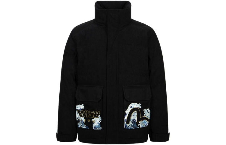 EVISU AW23  Seagull Hooded Jacket Black 2EAHTM3NJ7046XXPL 圖 2