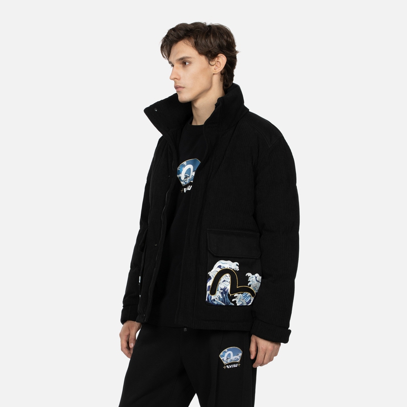 EVISU AW23  Seagull Hooded Jacket Black 2EAHTM3NJ7046XXPL 圖 4