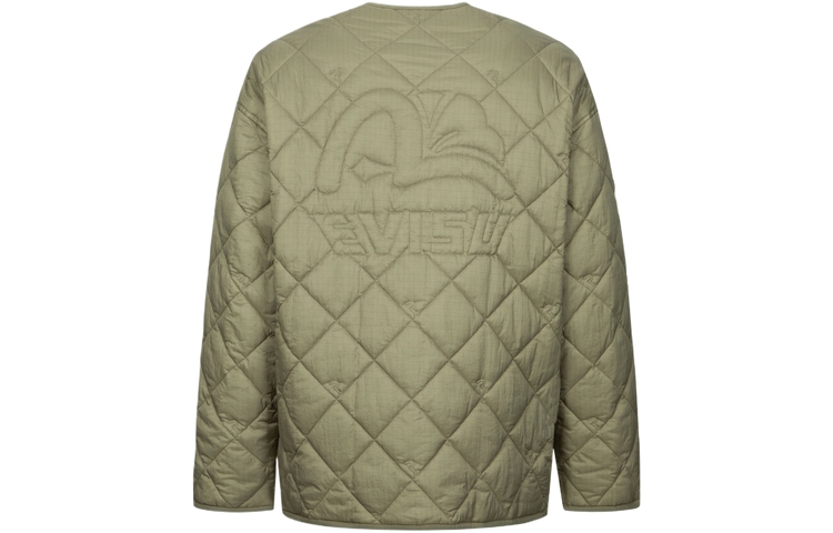 EVISU AW23  Seagull Logo Slim Fit V-Neck Single-Breasted Jacket 2EAHTM3JK7018LFNQ 圖 3