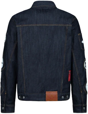 EVISU AW23 Seagull Print Denim Jacket Blue 2EAHTM3DJ7004RXCX Lookbook EVISU AW23 Seagull Print Denim Jacket Blue 2EAHTM3DJ7004RXCX