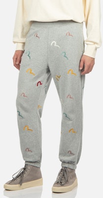 EVISU AW23 海鷗刺繡圖案滿版設計運動褲 2EAHTM2SP314STCT Cheap EVISU AW23 海鷗刺繡圖案滿版設計運動褲 2EAHTM2SP314STCT